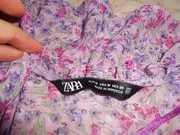 Vorschaubild 5 von Damen Bluse Langarm Blumenmuster Rüschen Rosa Gr. 38 M Freizeit
