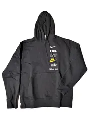 Vorschaubild 1 von Herren Kapuzenpullover Hoodie Gr. 46/S Schwarz Casual Logo-Print