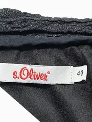 Vorschaubild 3 von Bluse Damen 40/M Schwarz Vintage Bohemian Spitze Langarm