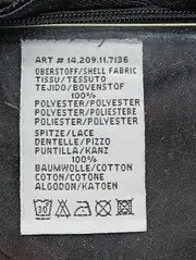 Vorschaubild 4 von Bluse Damen 40/M Schwarz Vintage Bohemian Spitze Langarm