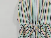 Vorschaubild 3 von Damen Sommerkleid gestreift Midikleid Gr. 38 M Mehrfarbig