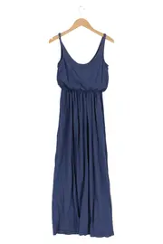 Vorschaubild 2 von Damen Maxikleid 34/XS Blau Casual Elegant Baumwolle Modal