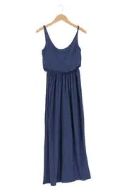 Vorschaubild 1 von Damen Maxikleid 34/XS Blau Casual Elegant Baumwolle Modal