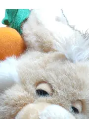 Vorschaubild 2 von Baby Kuscheltier Hase Plüschtier Beige mit Karotte Stofftier