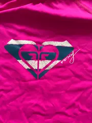Vorschaubild 3 von Damen Sport Shirt Pink Gr. 36/S Logo Print Kurzarm Polyamid