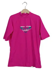 Vorschaubild 1 von Damen Sport Shirt Pink Gr. 36/S Logo Print Kurzarm Polyamid