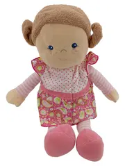 Vorschaubild 1 von Babypuppe Rosa Stoffpuppe Weichpuppe 40 cm Polyester Mädchen