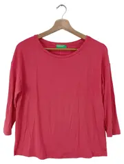 Vorschaubild 1 von Damen Langarmshirt Gr. S Rot Casual Modal