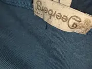 Vorschaubild 5 von Damen Rock Gr. M Petrol Baumwolle Casual Midirock