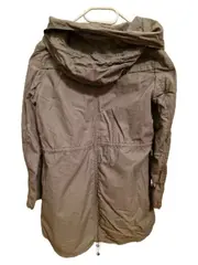 Vorschaubild 2 von Damen Parka Jacke Gr. M Grau Kapuze Baumwolle