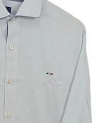 Vorschaubild 2 von Business Hemd Herren 52;XL Blau Baumwolle Langarm Klassisch