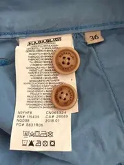 Vorschaubild 3 von Herren Shorts Blau Gr. 36 Casual Streetwear Baumwolle