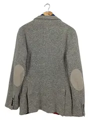 Vorschaubild 2 von MAN Strickjacke Herren M Grau Klassisch Casual Modern Blazer Optik