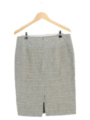 Vorschaubild 2 von Damen Bleistiftrock Gr. 40;L Mehrfarbig Kariert Elegant