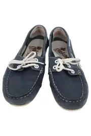 Vorschaubild 2 von Damen Slipper Mokassin Gr. 37 Blau Maritim Bootsschuh Freizeitschuh