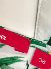 Vorschaubild 6 von Damen Blumenmuster Top Kurzarm Gr. 38 Freizeit Rüschen