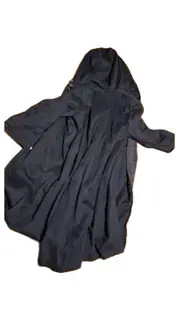 Vorschaubild 4 von Wollmantel Kapuze Gr. 50/52 Schwarz Kariertes Futter