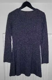 Vorschaubild 2 von Mädchen Jerseykleid blau meliert Gr. 158/164 Langarm