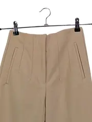 Vorschaubild 3 von Damen Anzughose Stoffhose High Waist Business Elegant Beige Gr. 34 XS