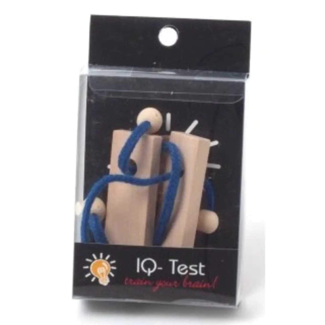 FRIDOLIN IQ-Test Geduldspiel Knobelspiel Holz Knoten Logik Geschicklichkeit