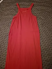 Vorschaubild 2 von Damen Strickkleid Rot Gr. 40/L Rippstrick Freizeit Midikleid