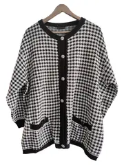 Vorschaubild 1 von Strickjacke Damen 52/6XL Mehrfarbig Klassisch Kariert