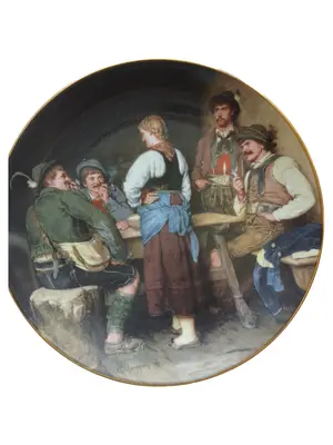 LILIEN PORZELLAN Wandteller