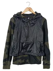 Vorschaubild 1 von Damen Leichte Jacke Camouflage Grün Gr. 36;S mit Kapuze