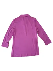 Vorschaubild 2 von Poloshirt Damen 3/4-Arm Pink Gr. 40 L Baumwolle Casual