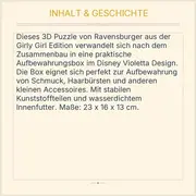Vorschaubild 5 von 3D Puzzle Girly Girl Disney Violetta Aufbewahrungsbox 216 Teile