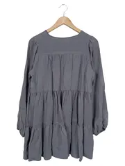 Vorschaubild 2 von Damen Freizeitkleid Gr. 34/XS Grau Bohemian Viskose