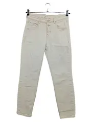 Vorschaubild 1 von Damen Jeans Bootcut FR38 W28 Beige Casual Hoher Bund