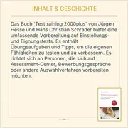 Vorschaubild 3 von Hesse, Schrader Testtraining 2000plus Einstellungs- und Eignungstests bestehen