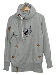Vorschaubild 1 von Damen Hoodie Pullover Grau M 38 Vogelmotiv