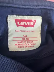 Vorschaubild 3 von Kinder Pullover Gr. 158 Blau Casual Sweatshirt Logo-Print