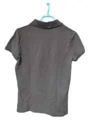 Vorschaubild 6 von Damen Poloshirt Braun Gr. 40/L Kurzarm Basic Baumwolle