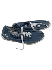 Vorschaubild 1 von Damen Sneaker Low Canvas Blau Gr. 39 Schnürschuhe Casual