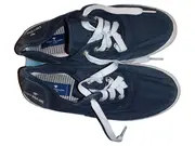 Vorschaubild 3 von Damen Sneaker Low Canvas Blau Gr. 39 Schnürschuhe Casual