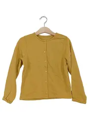 Vorschaubild 1 von Strickjacke Mädchen Gr. 116 Gelb Baumwolle Cardigan Basic
