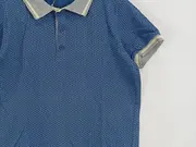 Vorschaubild 3 von Kinder Poloshirt Gr. 150 Blau Gepunktet Casual