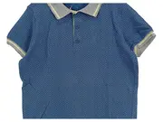 Vorschaubild 2 von Kinder Poloshirt Gr. 150 Blau Gepunktet Casual