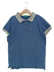 Vorschaubild 1 von Kinder Poloshirt Gr. 150 Blau Gepunktet Casual