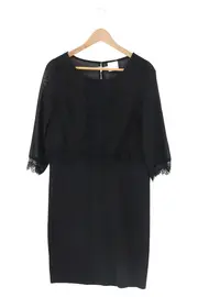 Vorschaubild 1 von MAMA LICIOUS Damen festliches Kleid 36/S Schwarz Elegant Spitze Midikleid