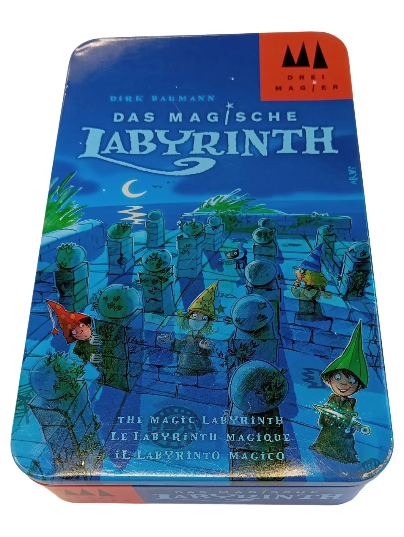 DREI MAGIER SPIELE Das Magische Labyrinth Kinderspiel Gedächtnisspiel Dose ab 5J