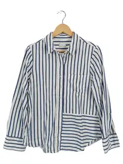 Vorschaubild 1 von Damen Bluse Gestreift Mehrfarbig Gr. 40 Klassisch