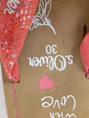 Vorschaubild 3 von Kinder Sandalen Flip Flops Gr. 30 Rot Glitzer Sommer Schuhe