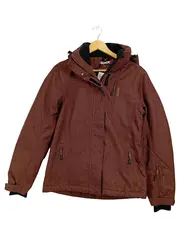 Vorschaubild 1 von Damen Outdoorjacke Gr. 38 Braun Meliert Kapuze Winterjacke