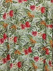 Vorschaubild 3 von Damen Bluse Blumenmuster Mehrfarbig Gr. 52 Viskose Casual