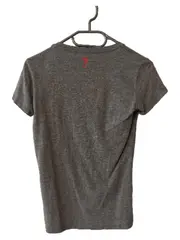 Vorschaubild 2 von Damen T-Shirt Grau S Logo Floral Strass Kurzarm Casual