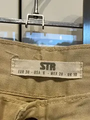 Vorschaubild 6 von STR Damen Cargohose Gr. 38 Beige Casual Baumwolle Hose